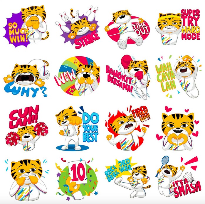 Facebook ra mắt bộ nhãn dán sticker Rimau cho SEA Games 2017 - Ảnh 1.