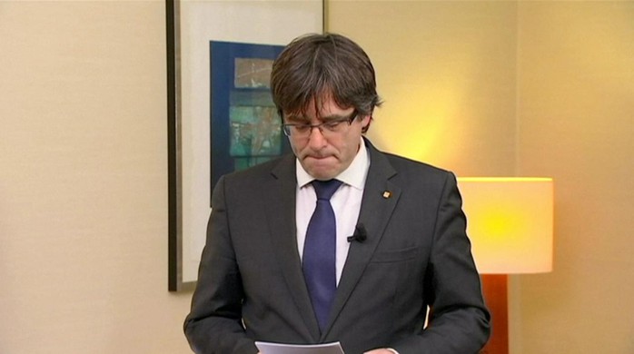 
Cựu thủ hiến Catalonia Carles Puigdemont. Ảnh: Reuters
