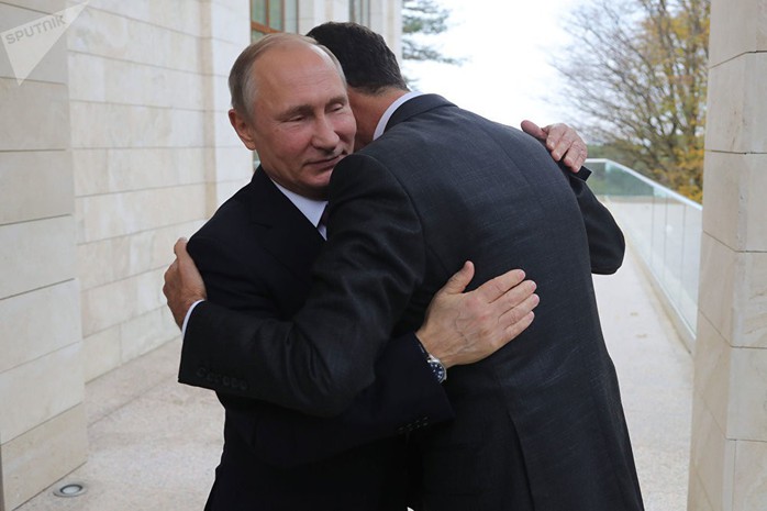 Tổng thống Syria bất ngờ tới Nga, gặp ông Putin - Ảnh 1.