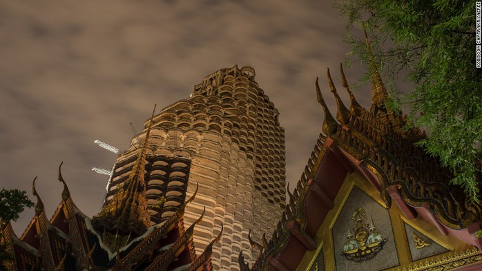 Lạnh gáy với “Tòa tháp ma” chọc trời giữa lòng Bangkok - Ảnh 4. Lạnh gáy với “Tòa tháp ma” chọc trời giữa lòng Bangkok - Ảnh 4.