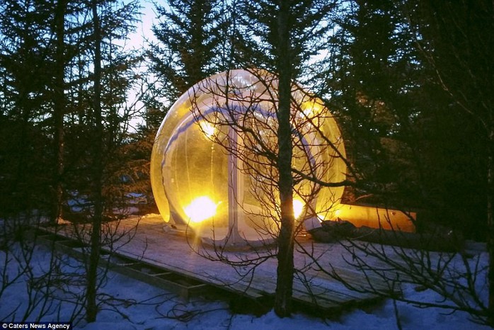 Phòng khách sạn trong suốt ở Iceland - Ảnh 2. Phòng khách sạn trong suốt ở Iceland - Ảnh 2.