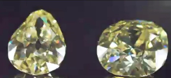 Ngắm hai viên kim cương vàng lớn nhất thế giới đấu giá hôm nay - Ảnh 3. Ngắm hai viên kim cương vàng lớn nhất thế giới đấu giá hôm nay - Ảnh 3.