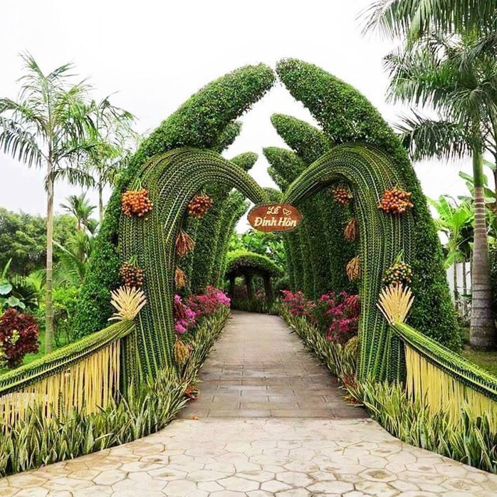 Chùm ảnh: Về miền Tây dự đám cưới có cổng lá dừa - Ảnh 3. Chùm ảnh: Về miền Tây dự đám cưới có cổng lá dừa - Ảnh 3.