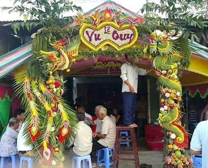 Chùm ảnh: Về miền Tây dự đám cưới có cổng lá dừa - Ảnh 5. Chùm ảnh: Về miền Tây dự đám cưới có cổng lá dừa - Ảnh 5.