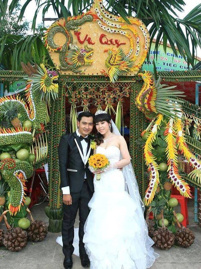Chùm ảnh: Về miền Tây dự đám cưới có cổng lá dừa - Ảnh 6. Chùm ảnh: Về miền Tây dự đám cưới có cổng lá dừa - Ảnh 6.