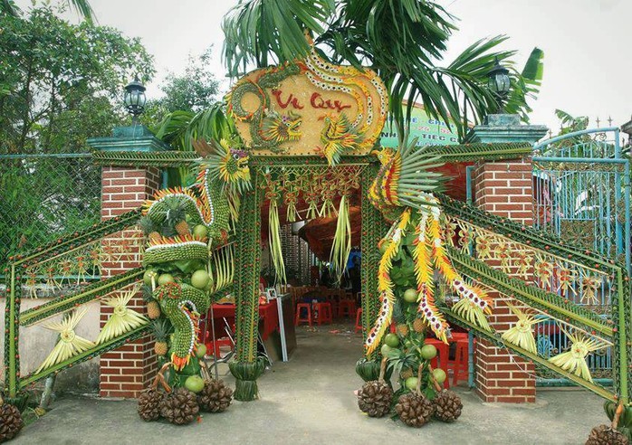 Chùm ảnh: Về miền Tây dự đám cưới có cổng lá dừa - Ảnh 8. Chùm ảnh: Về miền Tây dự đám cưới có cổng lá dừa - Ảnh 8.