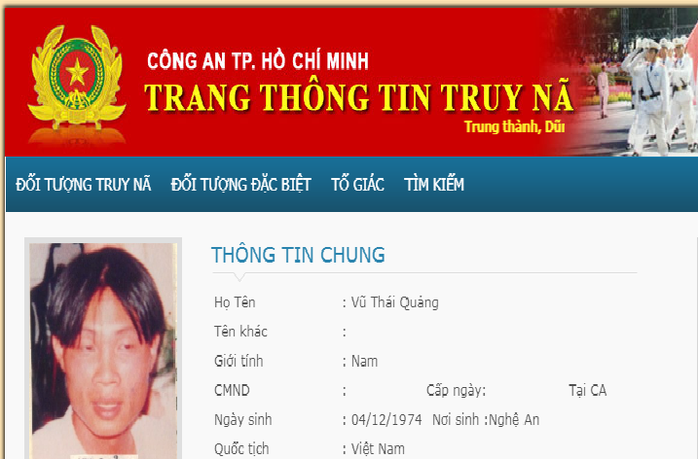 Di lý phóng viên bị truy nã từ Nghệ An về TP HCM - Ảnh 1.