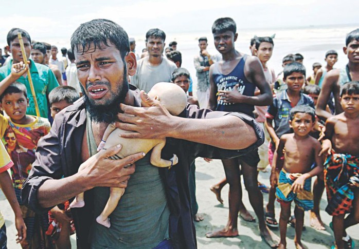 Hình ảnh chạm vào tim trong cuộc khủng hoảng Rohingya - Ảnh 2.