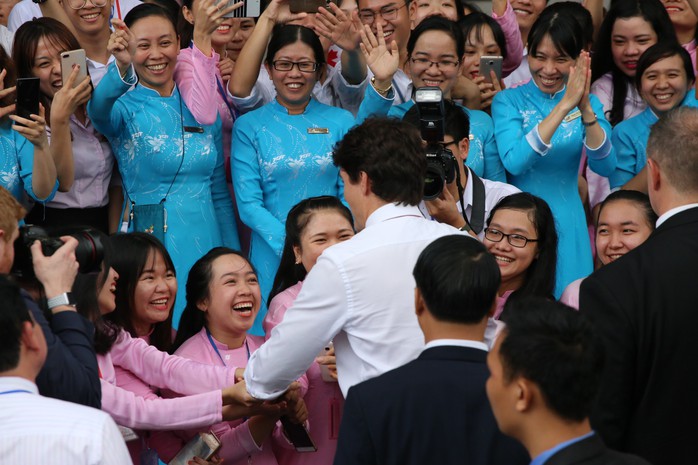 Thủ tướng Canada giao lưu với sinh viên TP HCM - Ảnh 5.