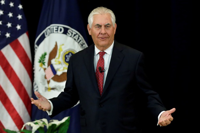 
Ngoại trưởng Mỹ Rex Tillerson tìm kiếm sự ủng hộ của các nước ASEAN đối với nỗ lực xử lý cuộc khủng hoảng Triều Tiên Ảnh: REUTERS
