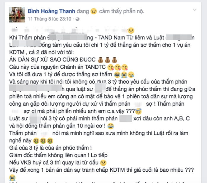 Luật sư: Không chạy án, chỉ nhận thù lao 500 triệu đồng - Ảnh 1.