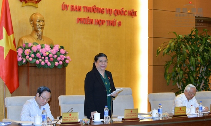 
Phó Chủ tịch QH Tòng Thị Phóng phát biểu ngày 20-4 - Ảnh Quochoi.vn​

