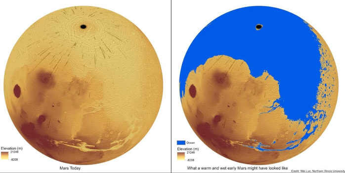 Sao Hỏa từng là hành tinh xanh giống trái đất - Ảnh 2.