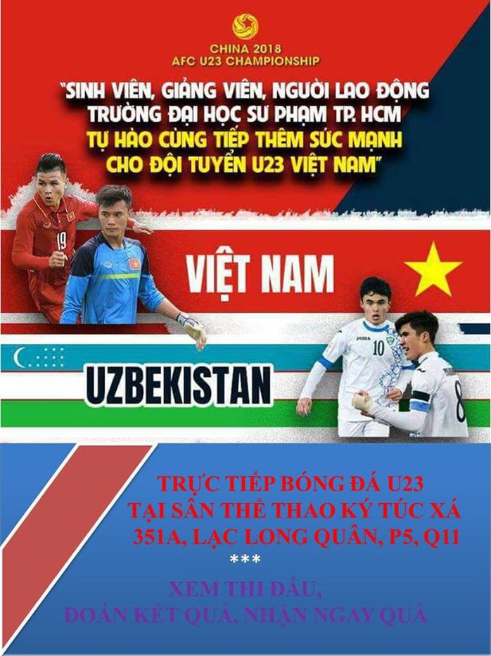 Thầy trò cổ vũ U23 VN làm nóng chương trình tư vấn tuyển sinh - Ảnh 9.