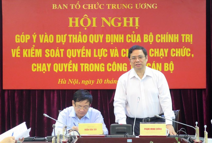 Ông Phạm Minh Chính: Xây dựng cơ chế kiểm soát quyền lực, chống chạy chức, chạy quyền - Ảnh 1.