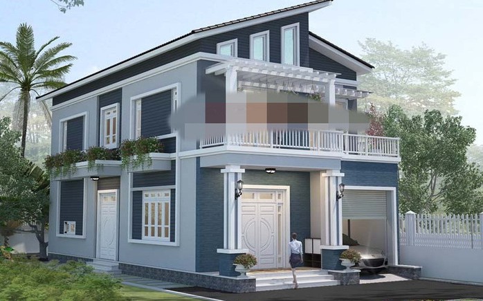 10 mẫu nhà 2 tầng mái lệch đẹp hiện đại - Ảnh 7. 10 mẫu nhà 2 tầng mái lệch đẹp hiện đại - Ảnh 7.