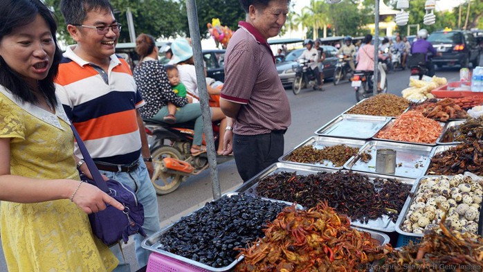 Khám phá chợ đặc sản côn trùng chiên giòn của Campuchia - Ảnh 2. Khám phá chợ đặc sản côn trùng chiên giòn của Campuchia - Ảnh 2.