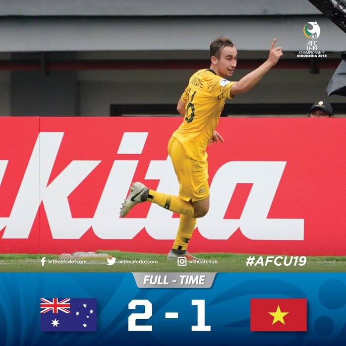 Video clip: Thua Úc 1-2, U19 Việt Nam chính thức bị loại - Ảnh 1.