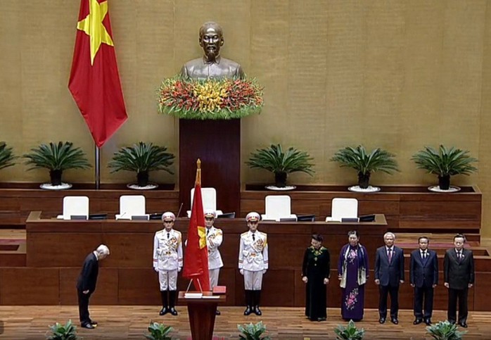 Chủ tịch nước Nguyễn Phú Trọng tuyên thệ nhậm chức - Ảnh 3.