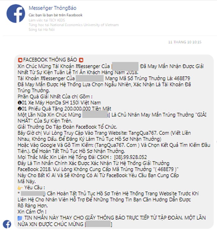 Lừa đảo trên Facebook ngày càng tăng - Ảnh 2.