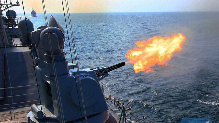 Đọ uy lực tàu chiến trong tập trận chung Trung Quốc - ASEAN - Ảnh 2.