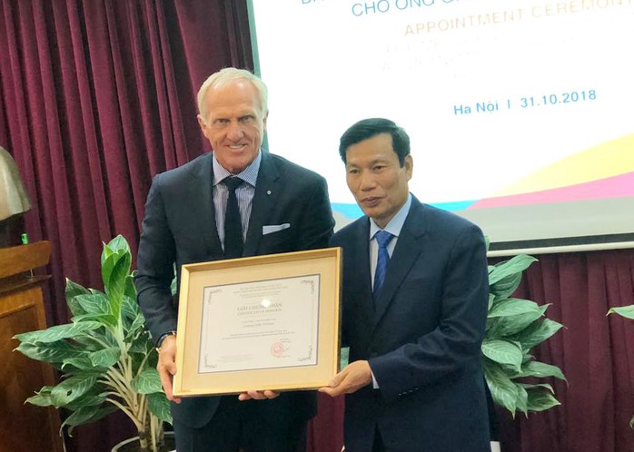 Huyền thoại golf Grey Norman trở thành Đại sứ du lịch Việt Nam - Ảnh 1.