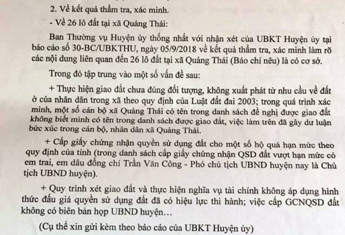 Vụ bí ẩn 26 lô đất cấp cho cán bộ: Giao UBND tỉnh Thanh Hóa làm rõ - Ảnh 2.