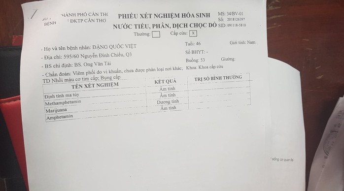 Vụ tố bị Công an Cần Thơ đánh: Sẽ xử lý hành vi sử dụng ma tuý - Ảnh 2.