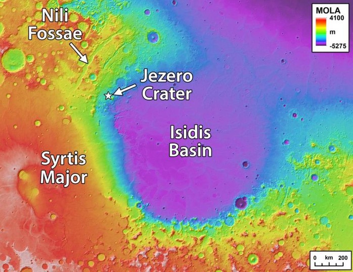 Hố khổng lồ nơi NASA săn sự sống ngoài trái đất - Ảnh 4.