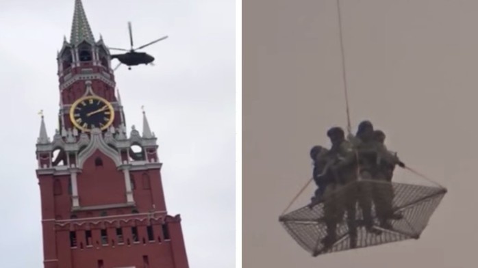 Trực thăng quân sự bí ẩn vào vùng cấm bay Kremlin - Ảnh 1.