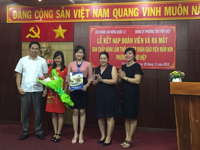 Thành lập 2 nghiệp đoàn giáo viên mầm non tại quận 12 - Ảnh 1.