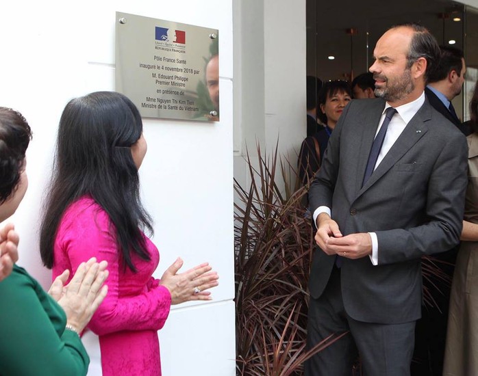 Thủ tướng Pháp dự khai trương Trung tâm Y tế tại TP HCM - Ảnh 1.