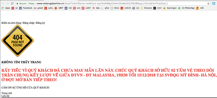 Bán vé online trận Việt Nam-Malaysia vừa mở vài phút đã tê liệt - Ảnh 2.