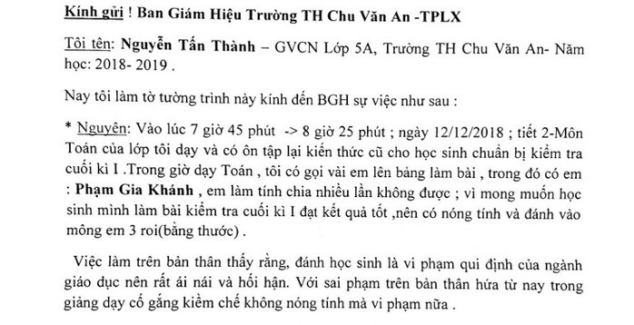 Sốc với thầy giáo đánh học sinh bầm tím mông là con của đồng nghiệp - Ảnh 2.