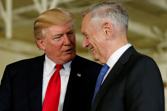 Tổng thống Trump - Bộ trưởng Mattis dứt tình - Ảnh 1.