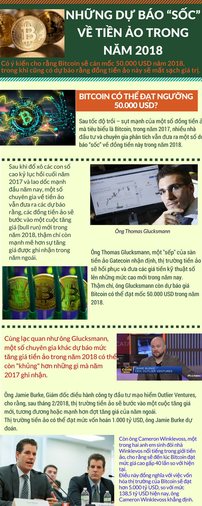 Những dự báo “sốc” về tiền ảo trong năm 2018 - Ảnh 1.