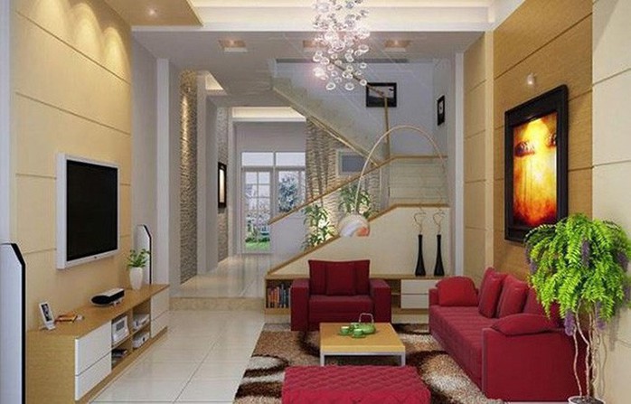 Những mẹo nhỏ cực hay giúp mở rộng phòng khách nhà ống - Ảnh 1. Những mẹo nhỏ cực hay giúp mở rộng phòng khách nhà ống - Ảnh 1.