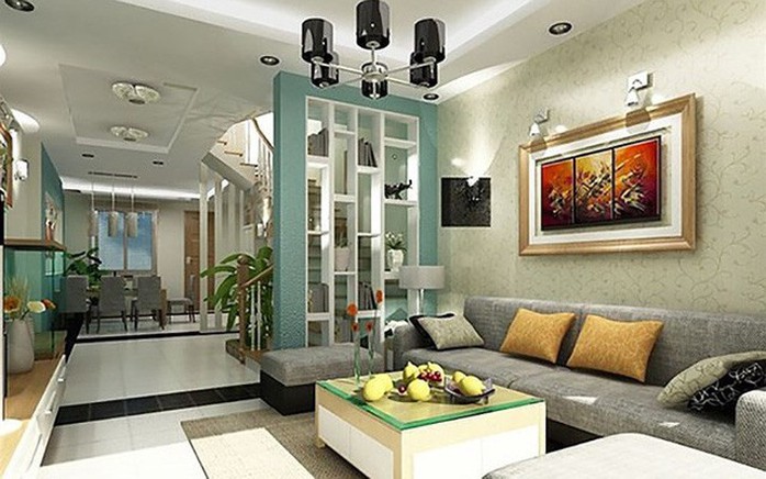 Những mẹo nhỏ cực hay giúp mở rộng phòng khách nhà ống - Ảnh 6. Những mẹo nhỏ cực hay giúp mở rộng phòng khách nhà ống - Ảnh 6.