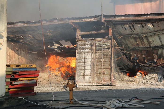 Đang cháy lớn tại công ty dệt ở Biên Hòa - Ảnh 3.