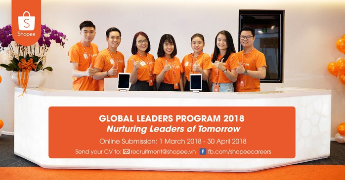 Shopee tìm kiếm nhà lãnh đạo tài năng - Ảnh 1. Shopee tìm kiếm nhà lãnh đạo tài năng - Ảnh 1.