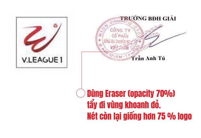 Giải mã logo V-League 2018 và chữ ký ông Tú - Ảnh 2.