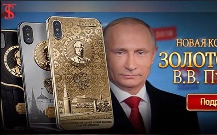 Chiêm ngưỡng Iphone X bằng vàng có hình Tổng thống Nga Putin - Ảnh 8. Chiêm ngưỡng Iphone X bằng vàng có hình Tổng thống Nga Putin - Ảnh 8.