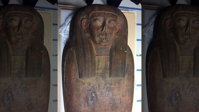 Mở quan tài rỗng trong bảo tàng, phát hiện xác ướp 2.600 tuổi - Ảnh 4.