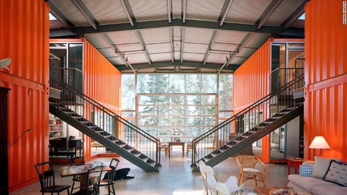 10 thiết kế nhà container độc đáo trên thế giới - Ảnh 2. 10 thiết kế nhà container độc đáo trên thế giới - Ảnh 2.