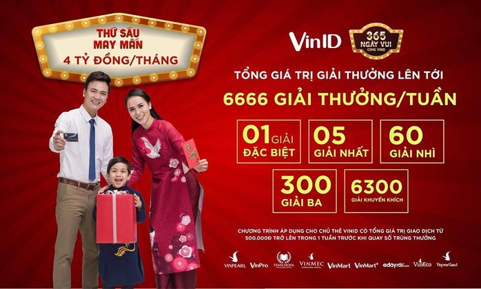 100 tỉ đồng tri ân chủ thẻ VinID - Ảnh 1.