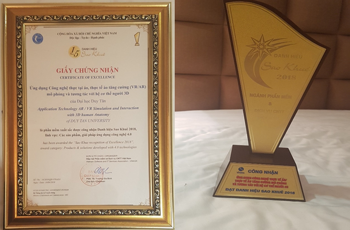 Giải thưởng Sao Khuê 2018 vinh danh Ứng dụng 3D trong Y học của ĐH Duy Tân - Ảnh 2.