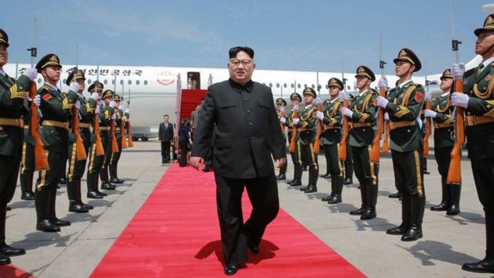 Khi ông Kim Jong-un đi lại: Từ tàu bọc thép đến chim ưng trắng - Ảnh 1.