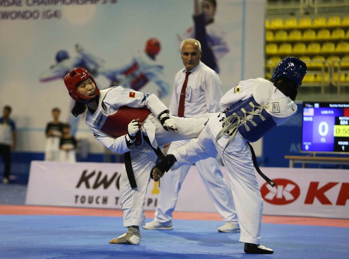 Thắng Thái Lan, Kim Tuyền giành HCV đối kháng châu Á cho taekwondo Việt Nam - Ảnh 1.