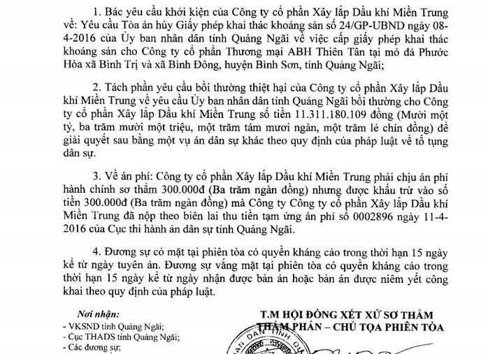 Người dân kiện Chủ tịch tỉnh Quảng Ngãi những gì? - Ảnh 2.