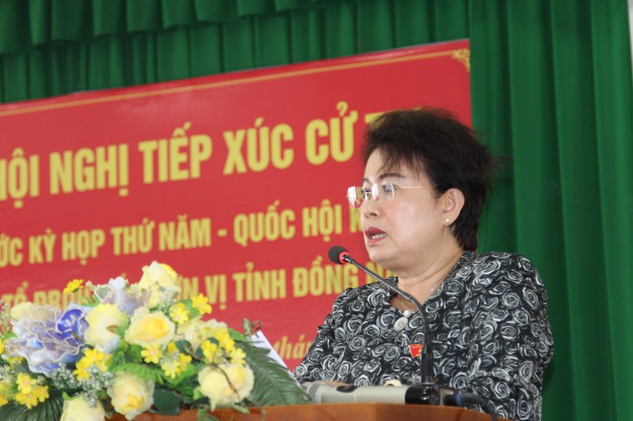 Bà Phan Thị Mỹ Thanh bị cử tri TP Biên Hòa truy vấn về tư cách ĐBQH - Ảnh 1.
